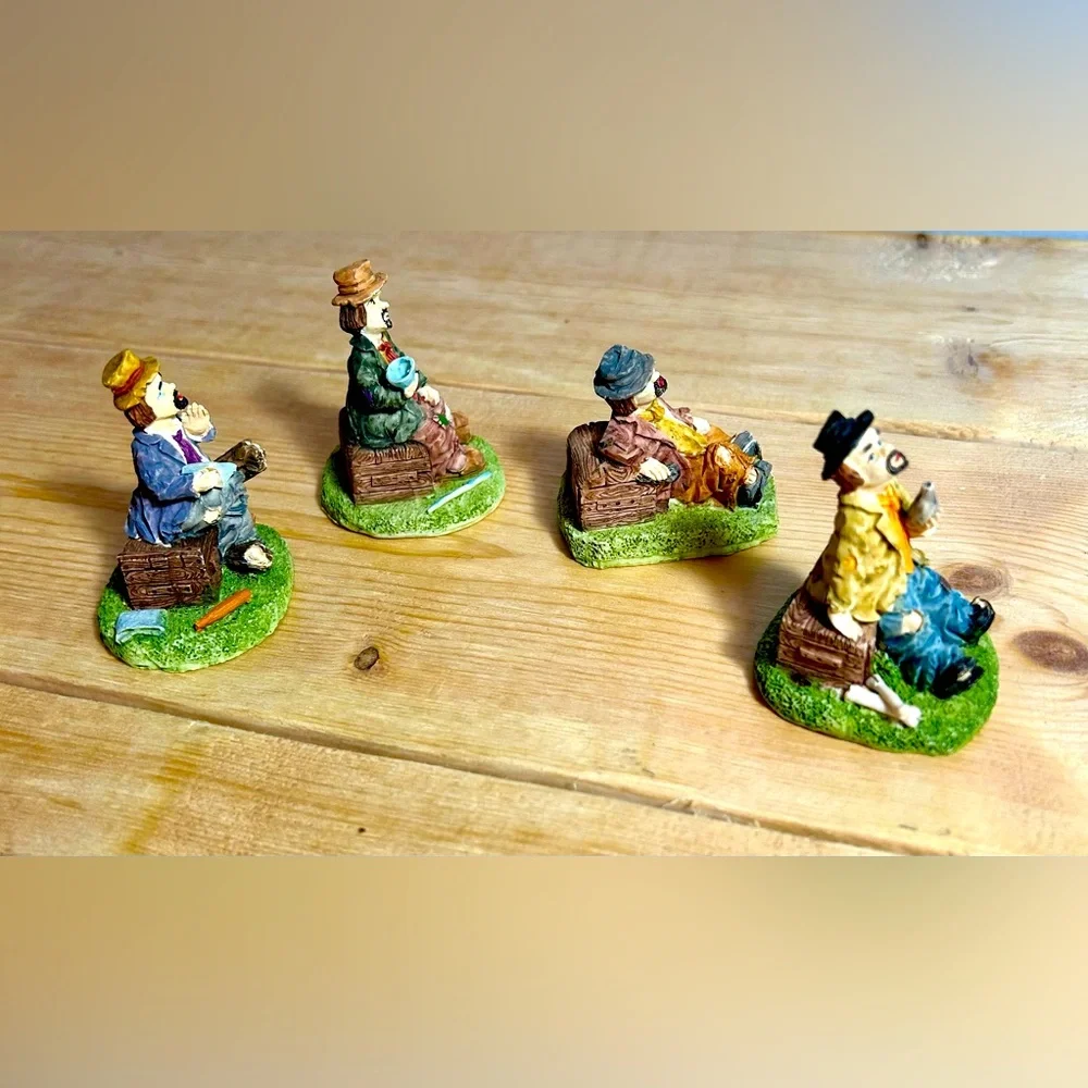 Vintage Hobo Miniature Figurine Set